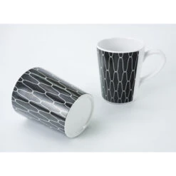 CAMP4 Set Vaisselle Black-White 16 Pièces -Camping En Plein Air camp4 set vaisselle black white 16 pieces 5