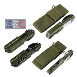 CAO Couteau Bivouac Inox Avec Housse -Camping En Plein Air cao couteau bivouac inox avec housse 4