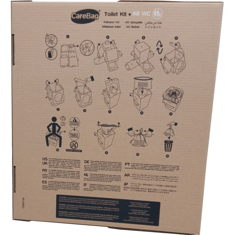 CLEANIS CareBag Kit Toilettes Sèches Pliable 6 CLEANIS CareBag Kit Toilettes Sèches Pliable – Image 4