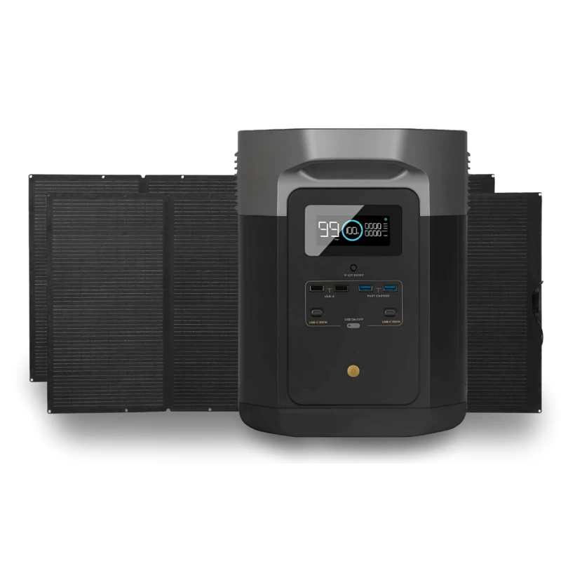 ECOFLOW Delta Max 1612 Wh + Panneaux Solaires 2 X 400 W 3 ECOFLOW Delta Max 1612 Wh + Panneaux Solaires 2 X 400 W