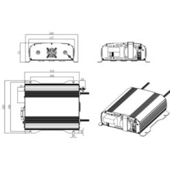 EM Convertisseur PSW24-DIF 700 W 10 EM Convertisseur PSW24-DIF 700 W -Camping En Plein Air em convertisseur 24220v psw 600 w 3