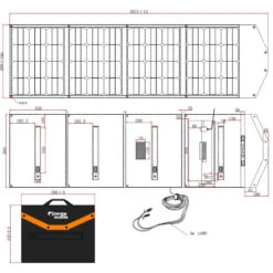 EM Kit Solaire Pliable 400W - VICTRON Régulateur MPPT 100/30 14 EM Kit Solaire Pliable 400W - VICTRON Régulateur MPPT 100/30 -Camping En Plein Air em kit solaire pliable 400w victron regulateur mppt 100 30 5