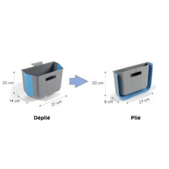 KAMPA Hanging Bin - Corbeille Compressible Suspendue -Camping En Plein Air kampa hanging bin corbeille compressible suspendue 2