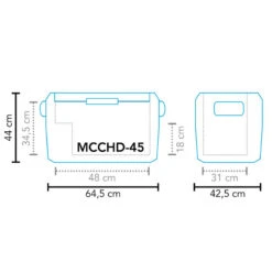 MESTIC Cool Box MCCHD-45 AC/DC -Camping En Plein Air mestic cool box mcchd 45 ac dc 2