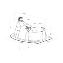 TROBOLO Séparateur Gris Avec Siège De Toilette -Camping En Plein Air trobolo separateur gris avec siege de toilette 11